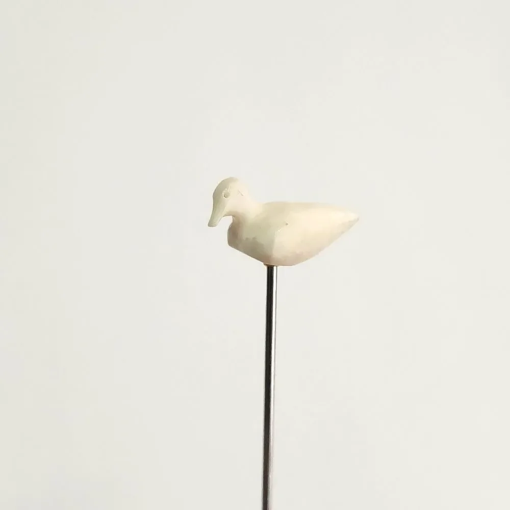 Carved Duck Stick Pin